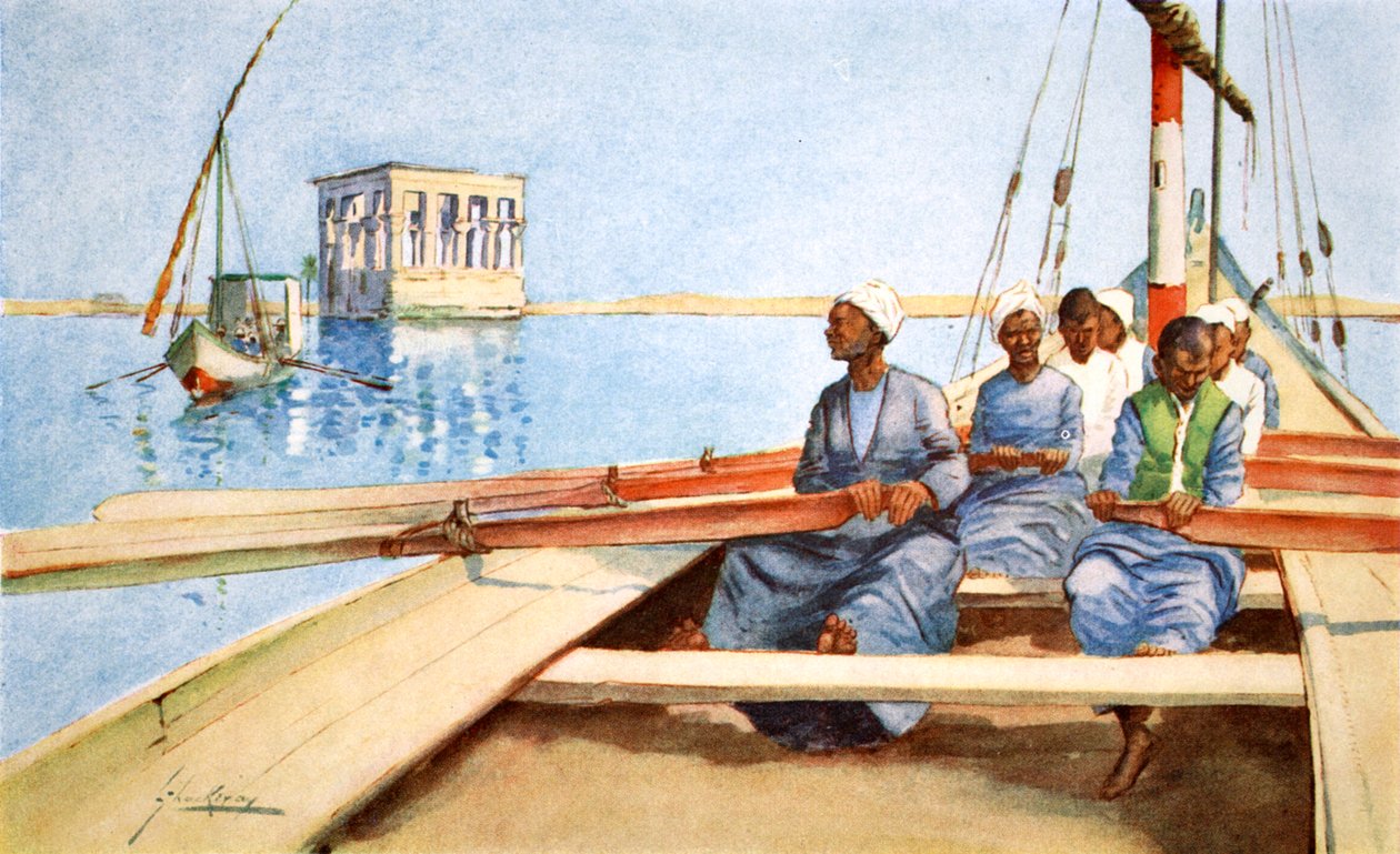 Nach Philae in einer Feluke, 1908 von Lance Thackeray