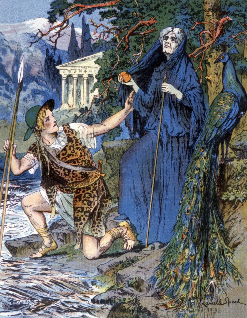 Jason und Hera, ca. 1900 (Illustration) von Lancelot Speed