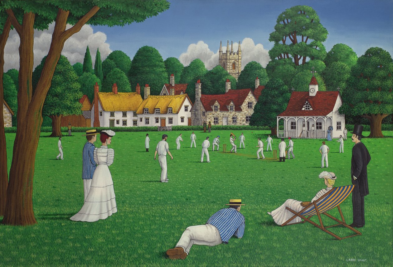 Edwardianisches Cricket, 1986 von Larry Smart