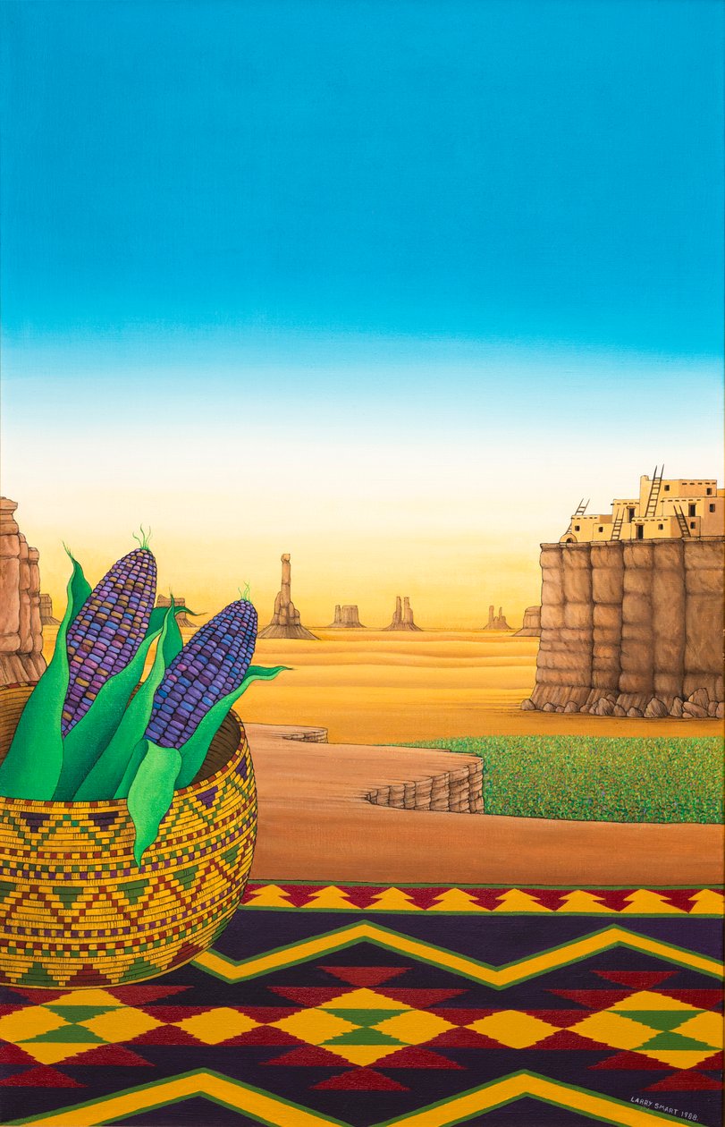 Hopi-Blauer Mais, 1998 von Larry Smart