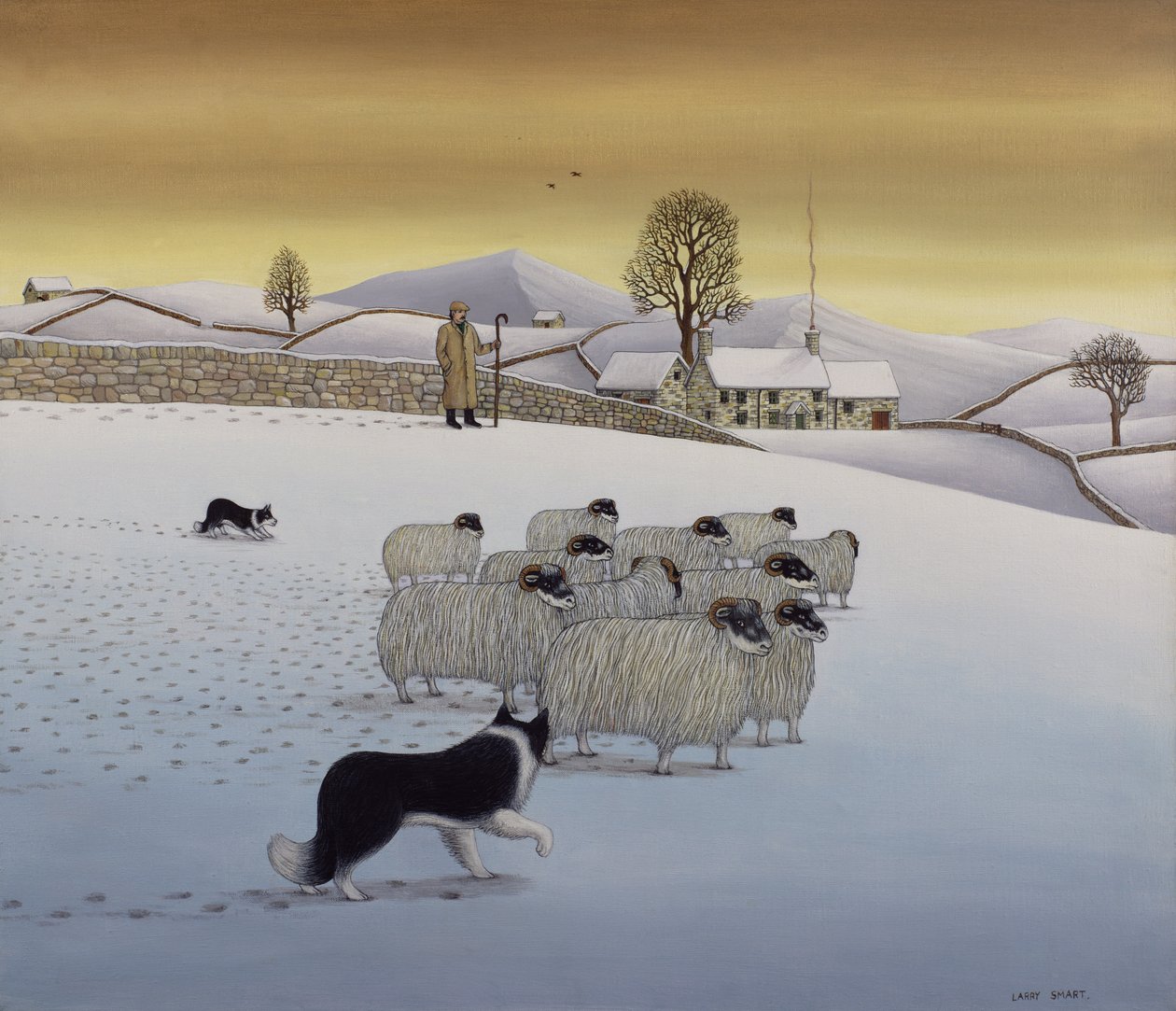 Die Fells im Winter, 1984 von Larry Smart