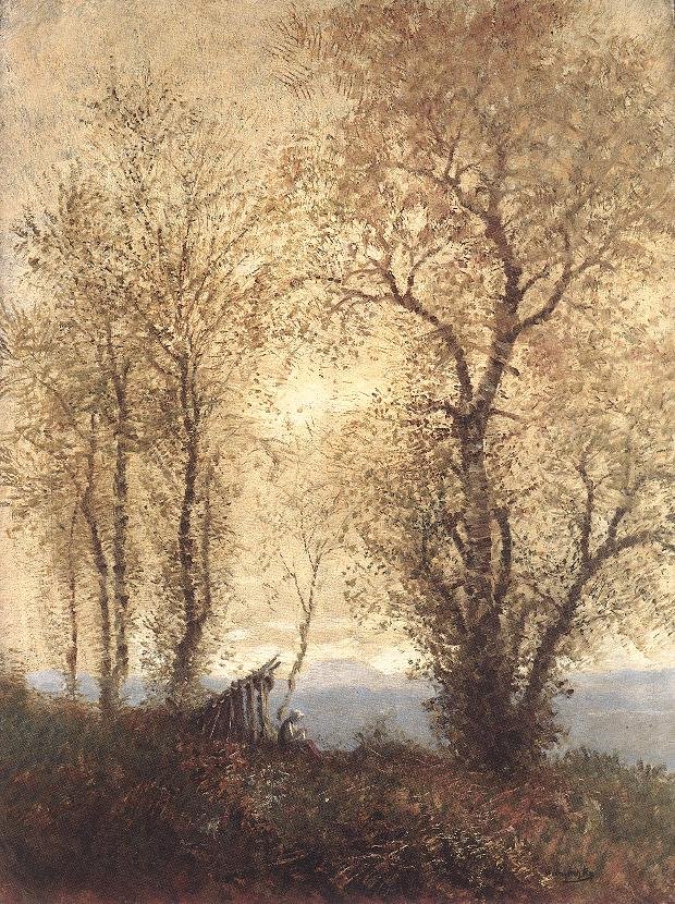 Landschaft im Herbst von Laszlo Mednyanszky