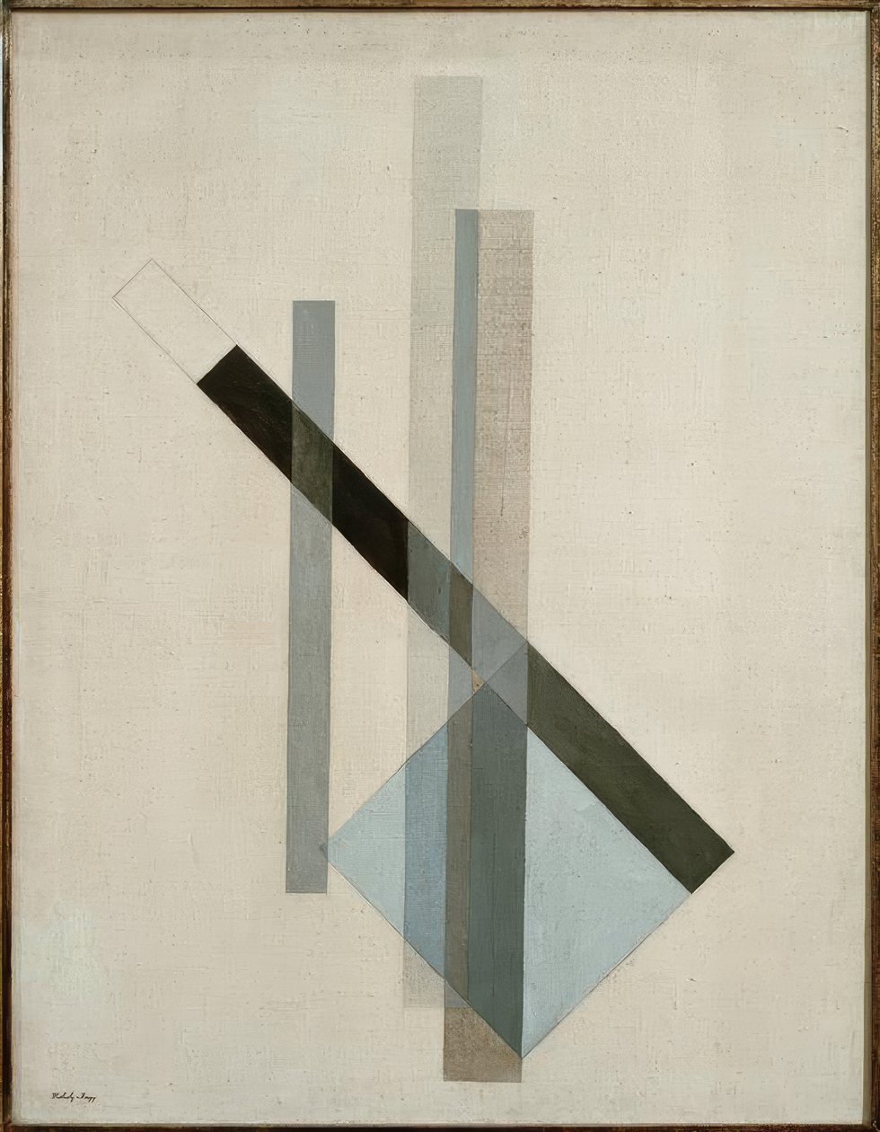 Konstruktion (Glas-Architektur) von Laszlo Moholy Nagy