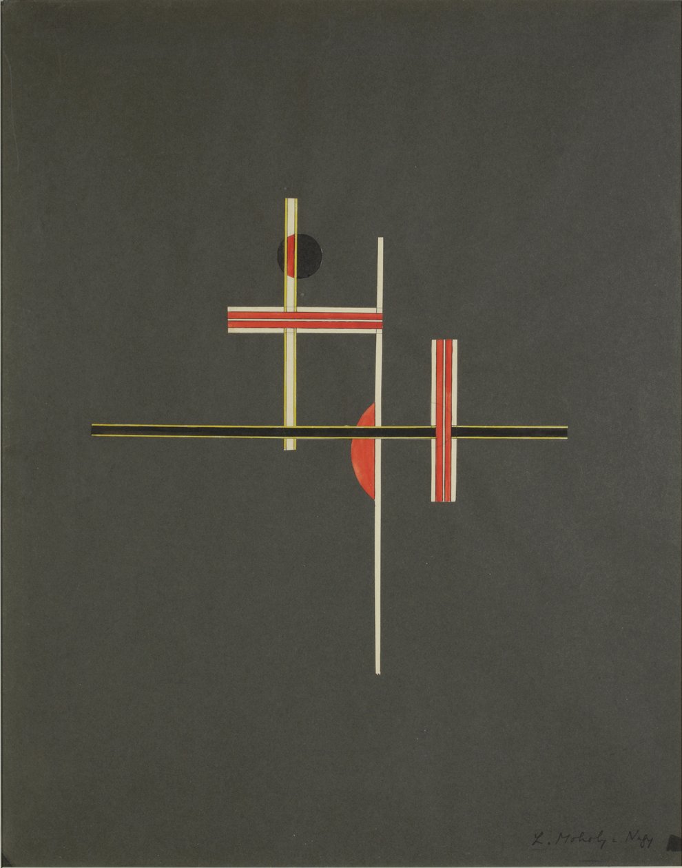 Rot und Schwarz Balance von Laszlo Moholy Nagy