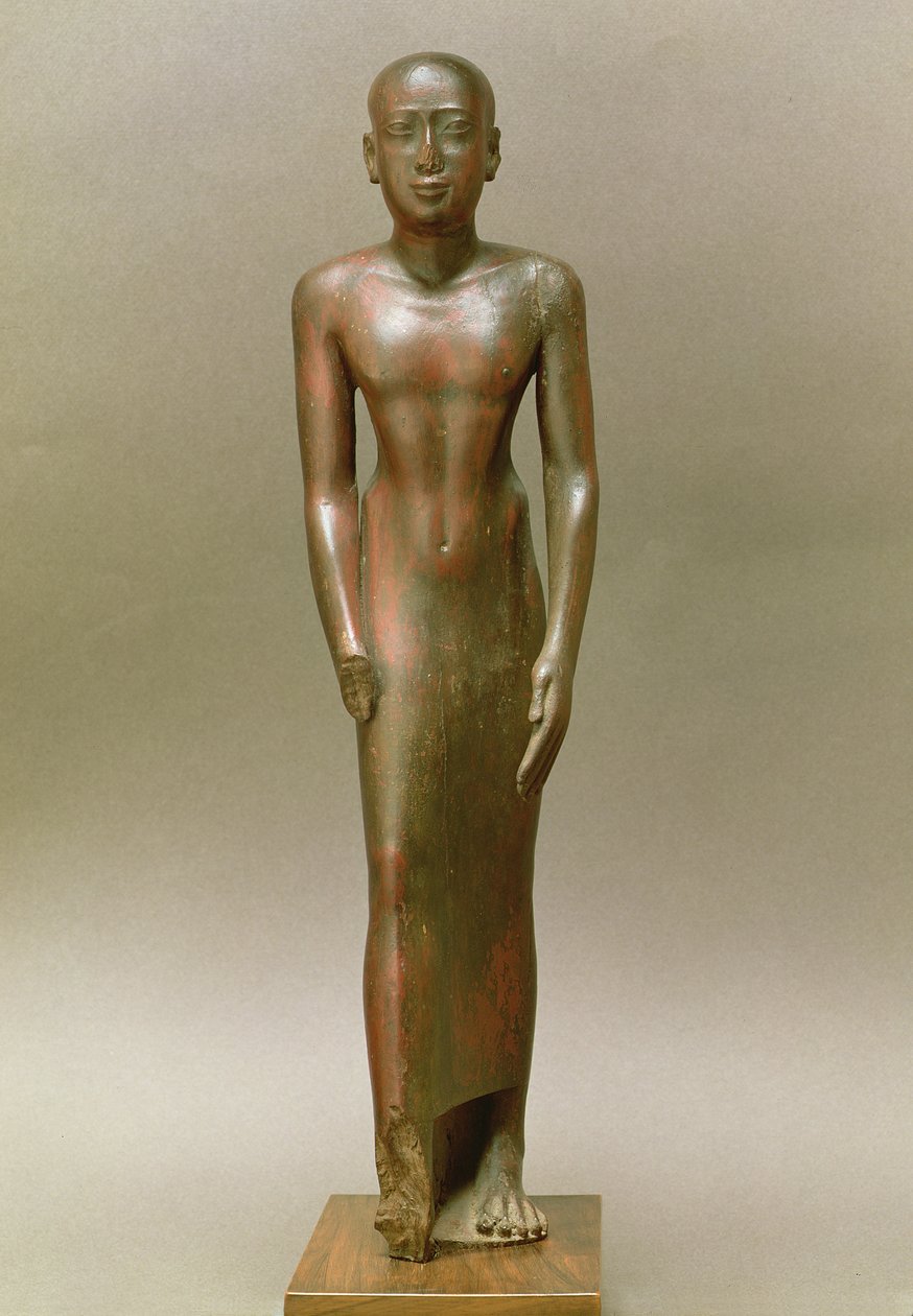 Statue eines stehenden Mannes von Late Period Egyptian