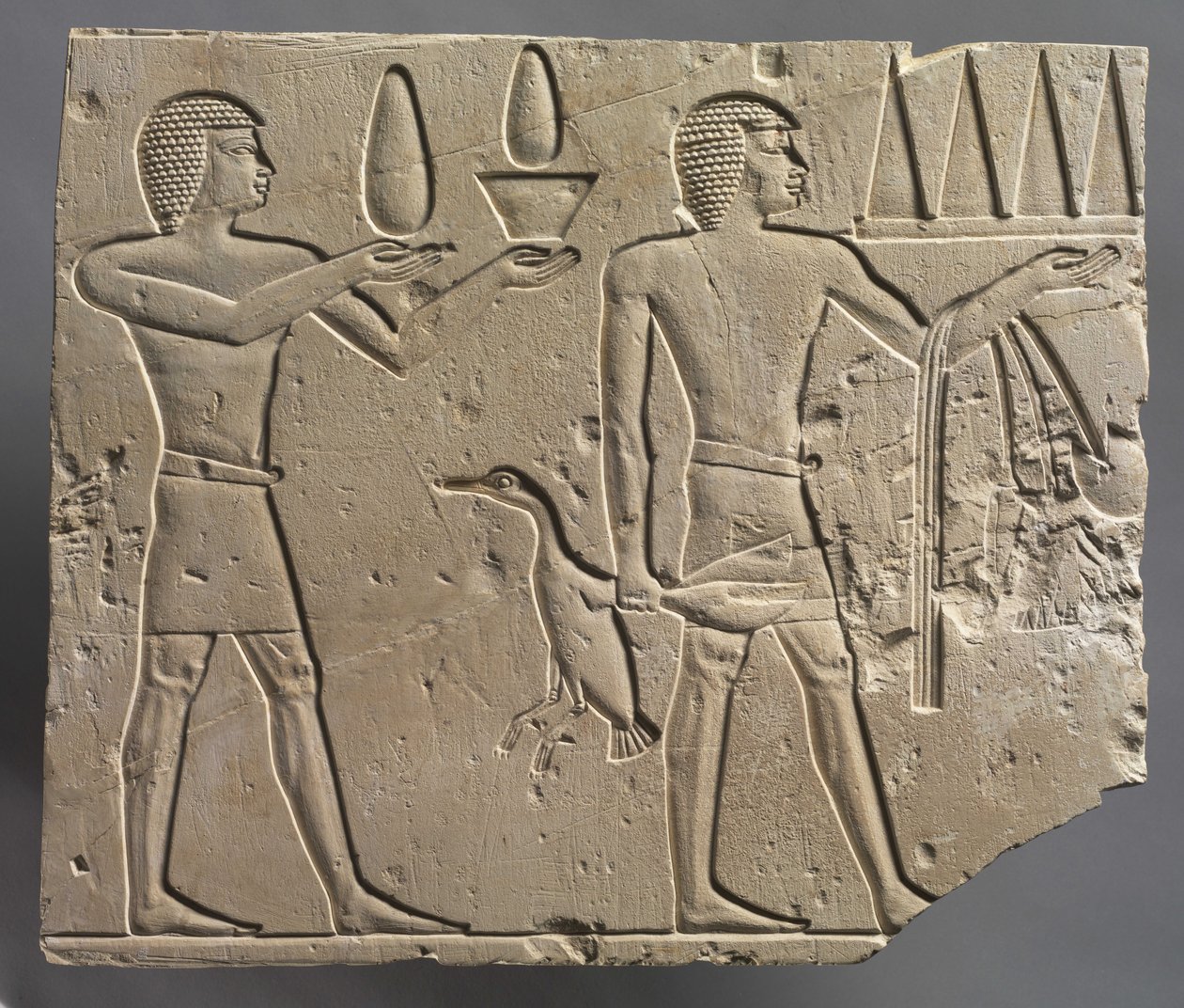 Zwei Opferträger, um 667-647 v. Chr. von Late Period Egyptian