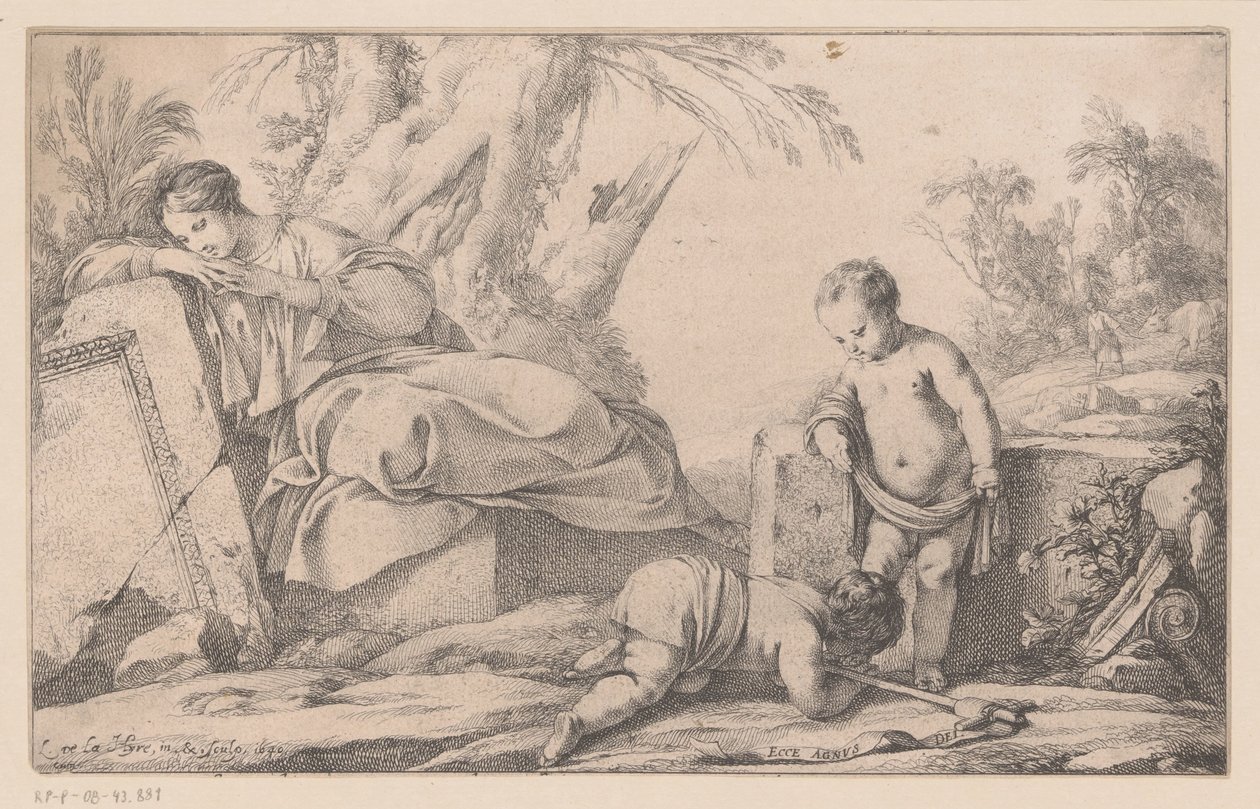 Maria mit Kind und Johannes von Laurent de La Hire