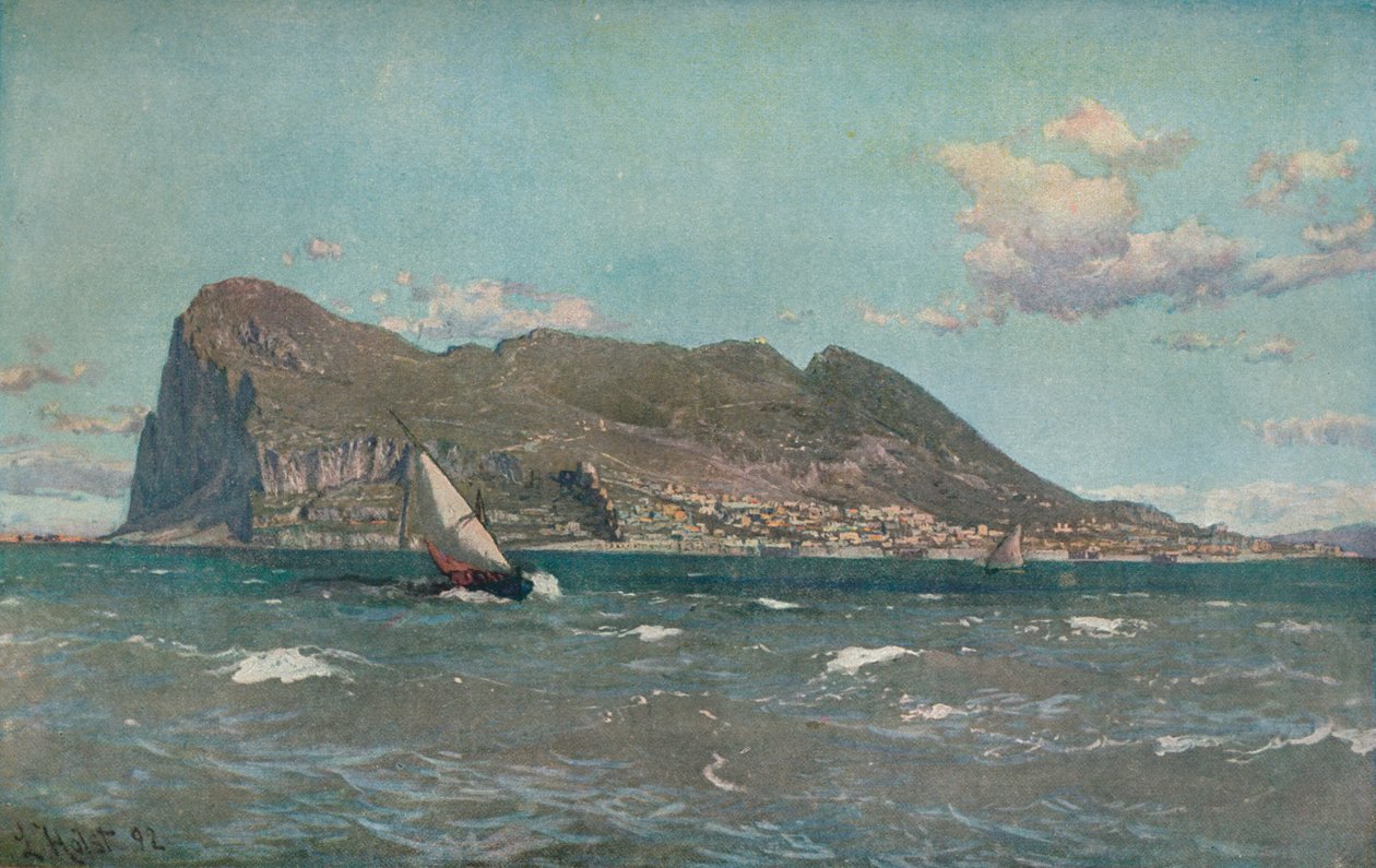 Gibraltar, um 1903-1904 von Laurits Bernard Holst