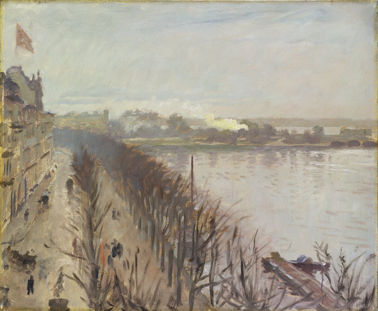 Binnenalster und Neuer Jungfernstieg in Hamburg von Laurits Regner Tuxen