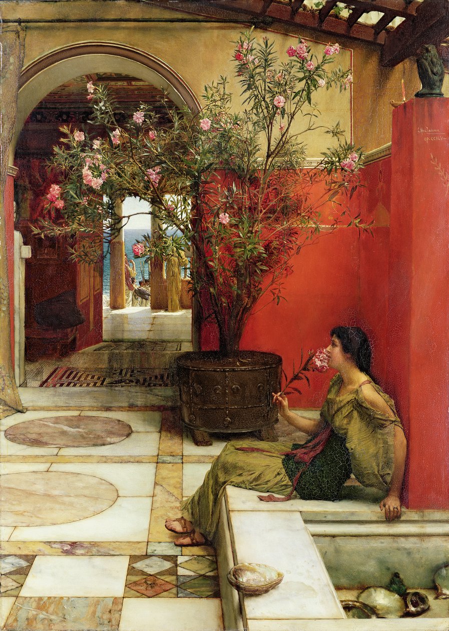 Ein Oleander, 1882 von Lawrence Alma Tadema