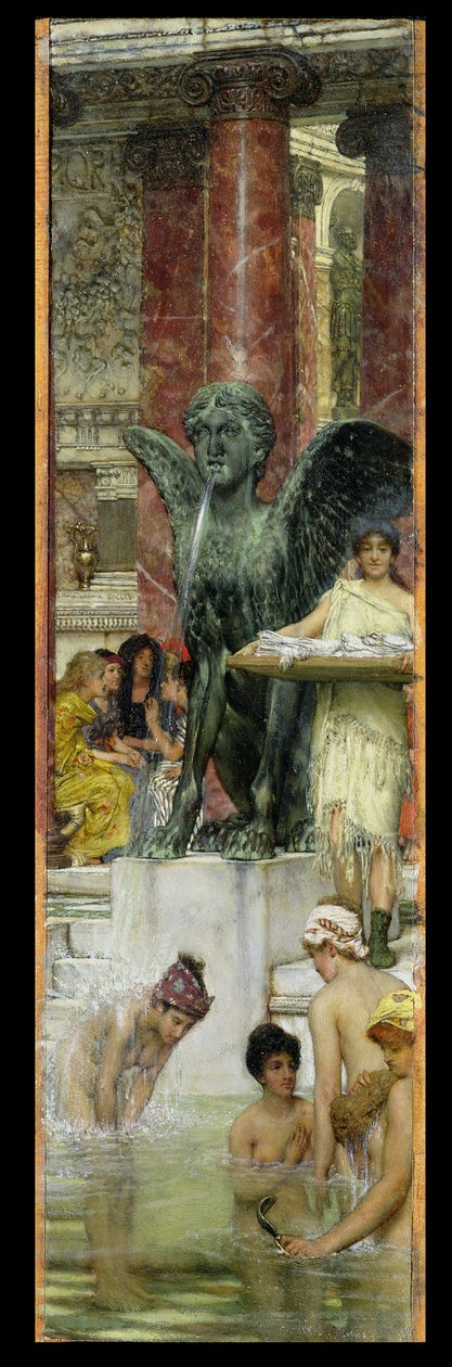 In den römischen Bädern, oder römische Frauen im Bad, 1876 von Lawrence Alma Tadema