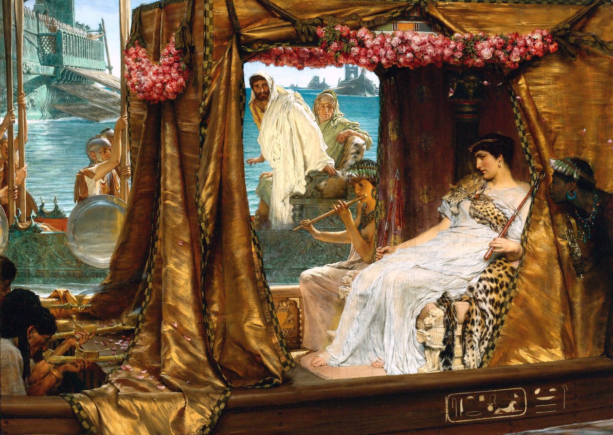Das Treffen von Antonius und Kleopatra von Lawrence Alma Tadema