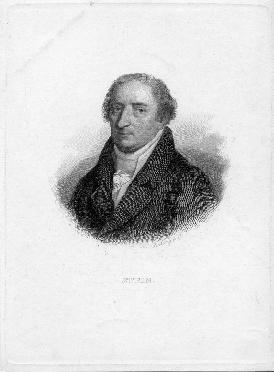Graviertes Porträt von Lazarus Gottlieb Sichling