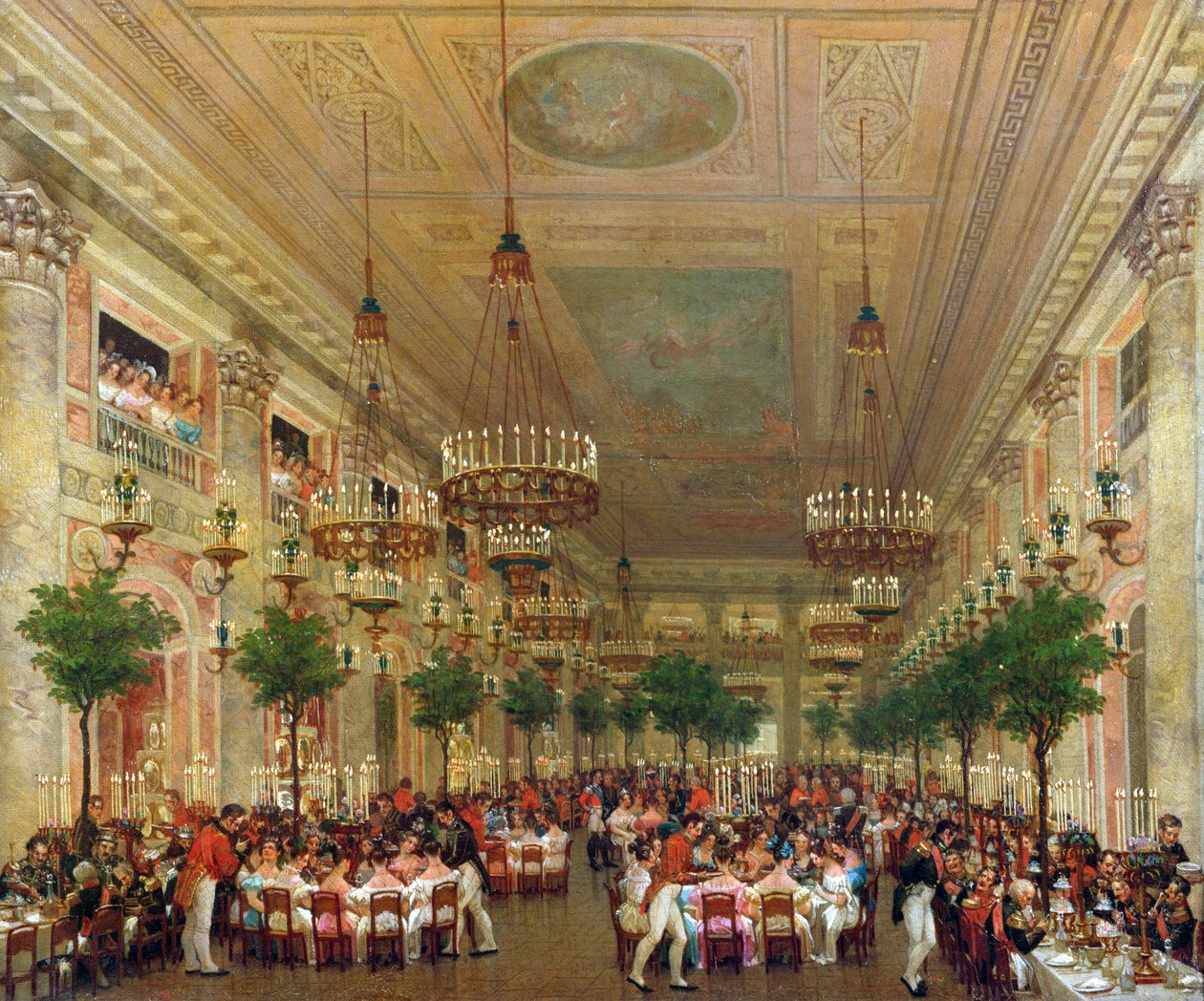 Fest im Tuilerienpalast zur Feier der Hochzeit von Leopold I. (1790-1865) mit Prinzessin Louise von Orléans (1812-50) 1832 von Le Baron Attalin