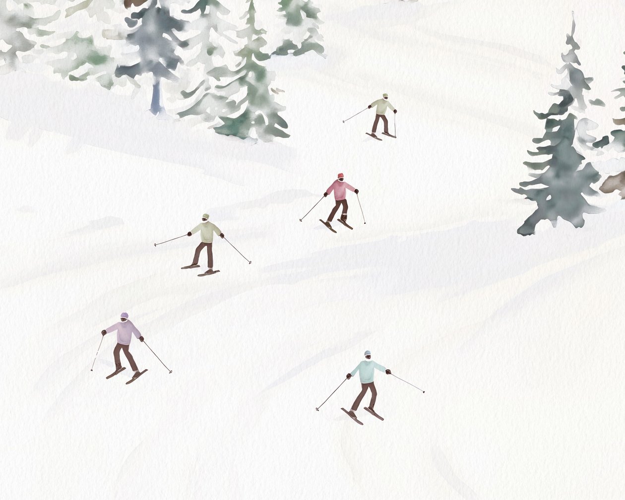 Skifahren in Tremblant, ca. 2023 von Leah Straatsma
