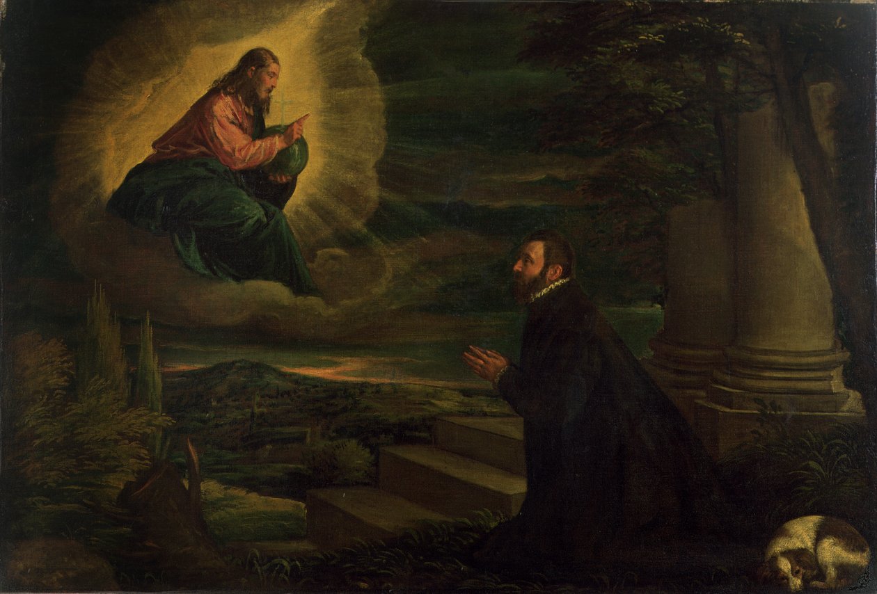 Christus erscheint einem Edelmann, ca. 1580 von Leandro da Ponte Bassano