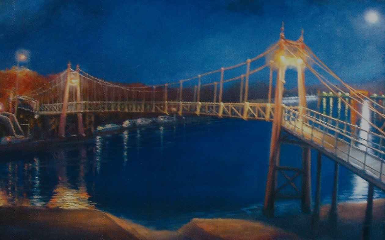 Teddington Lock, 2005, Mondlicht von Lee Campbell