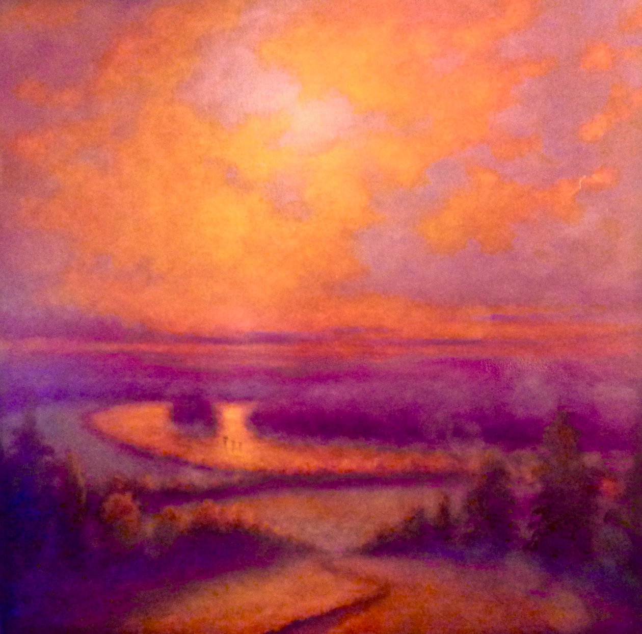 Thames Glow, 2023 von Lee Campbell