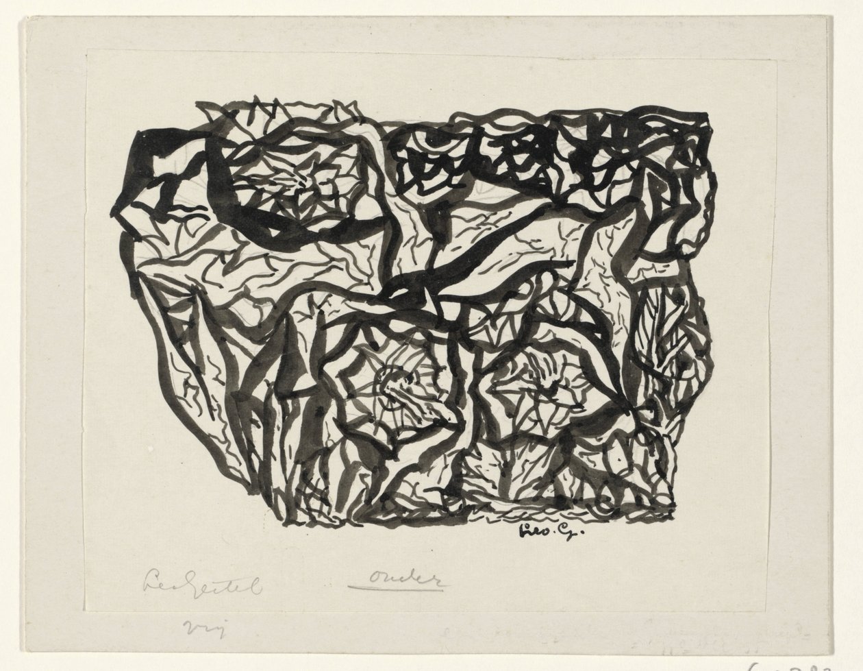 Blumenstrauch von Leo Gestel (signed by artist)