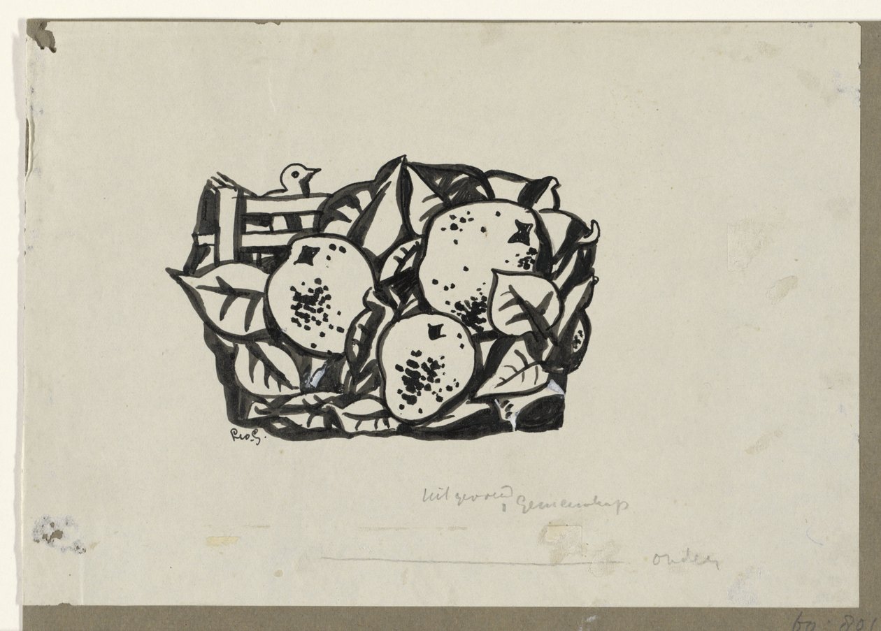 Drei Birnen von Leo Gestel (signed by artist)
