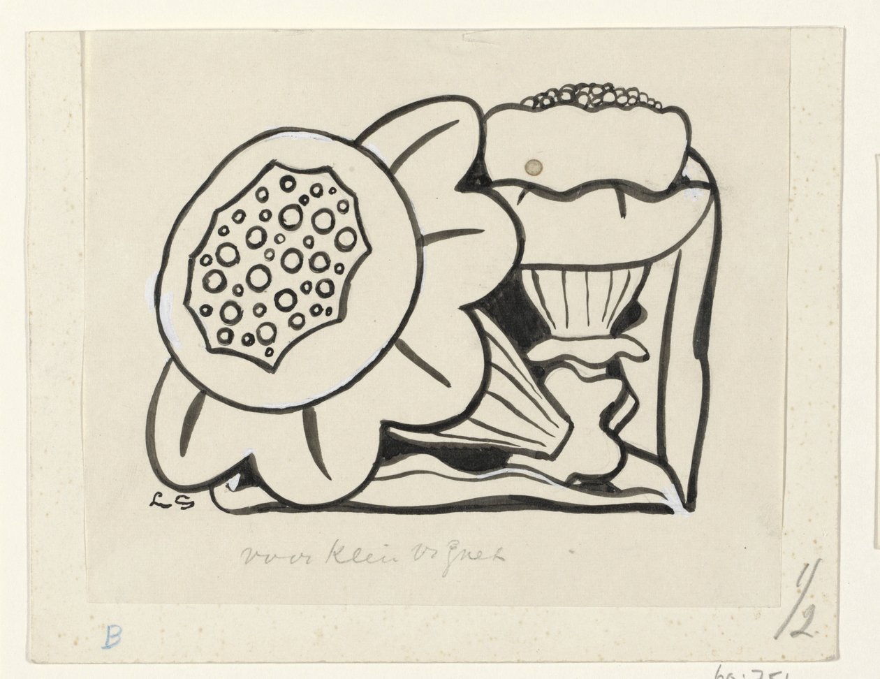 Zwei Blumen von Leo Gestel (signed by artist)