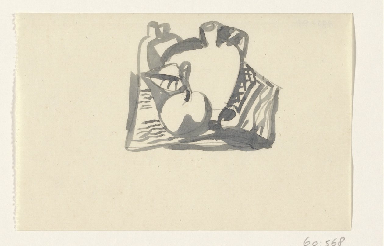 Stillleben mit Apfel und Krug von Leo Gestel