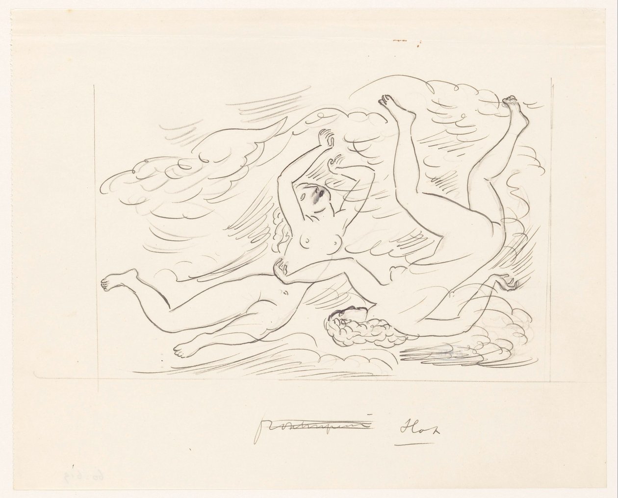 Zwei nackte Frauen, schwimmend von Leo Gestel