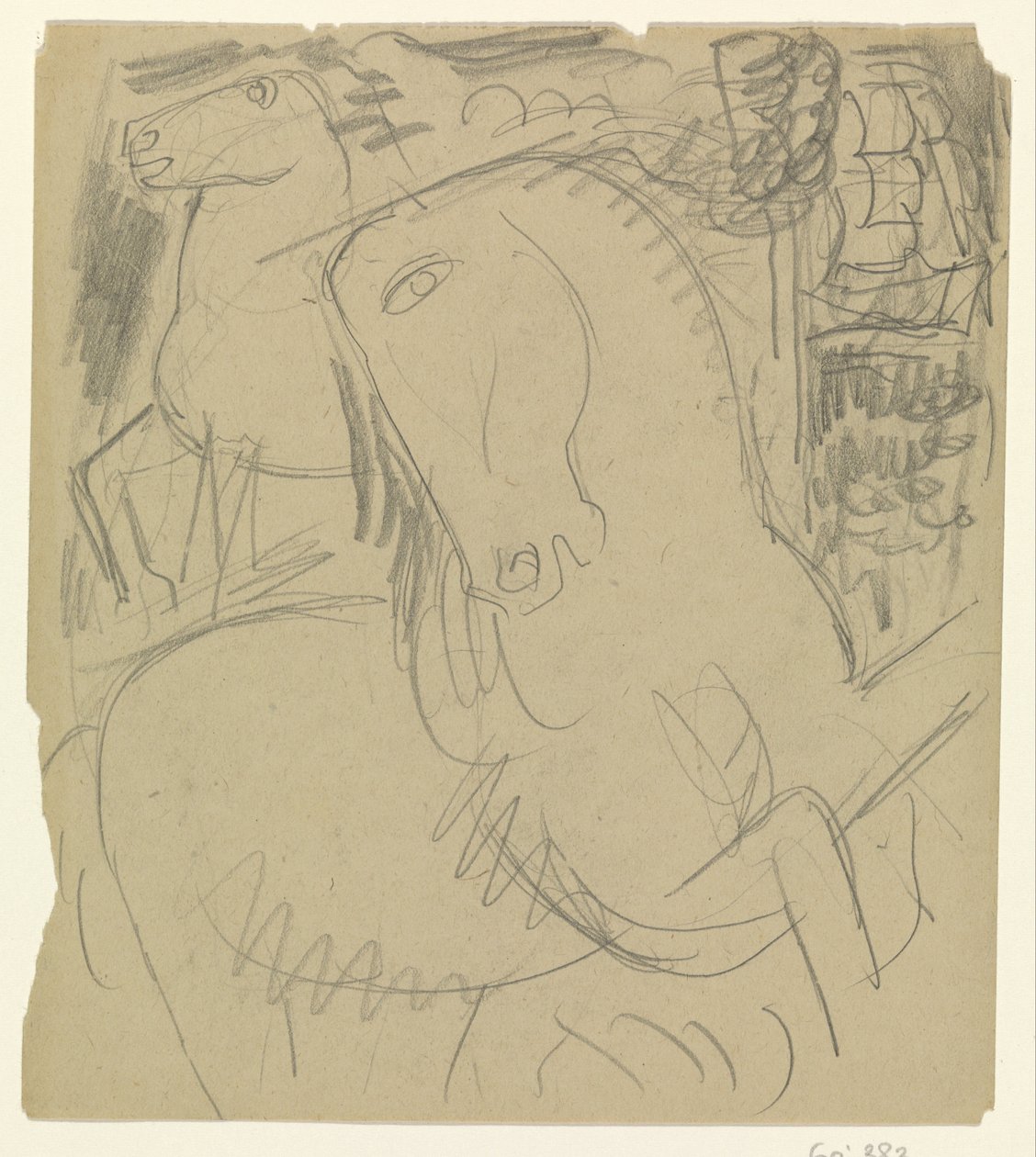Zwei Pferde von Leo Gestel