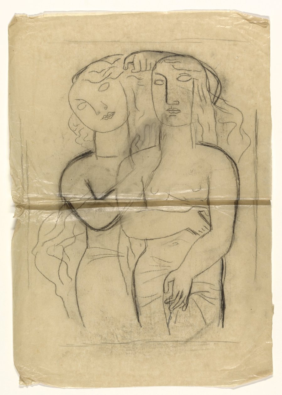 Zwei stehende Frauen von Leo Gestel
