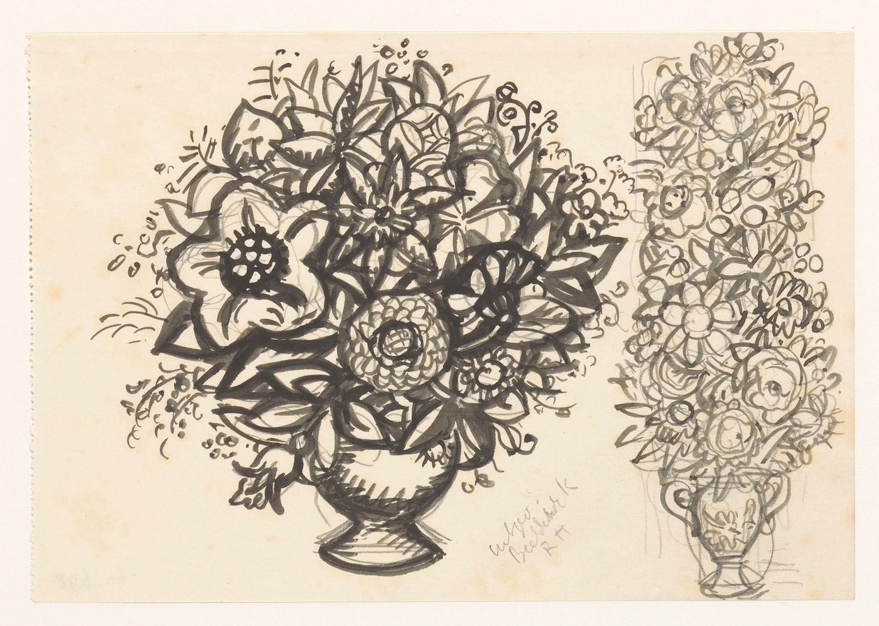 Zwei Vasen mit Blumen von Leo Gestel