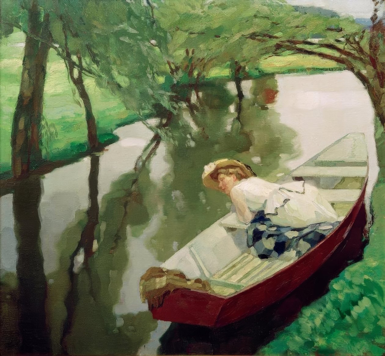 Im Kahn von Leo Putz