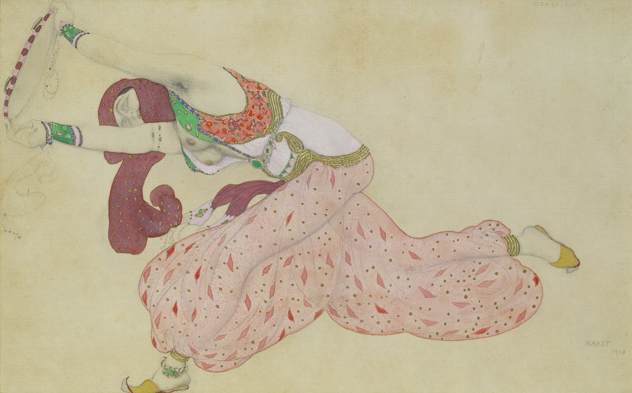 Kostümentwurf für Scheherazade, 1910 von Leon Bakst