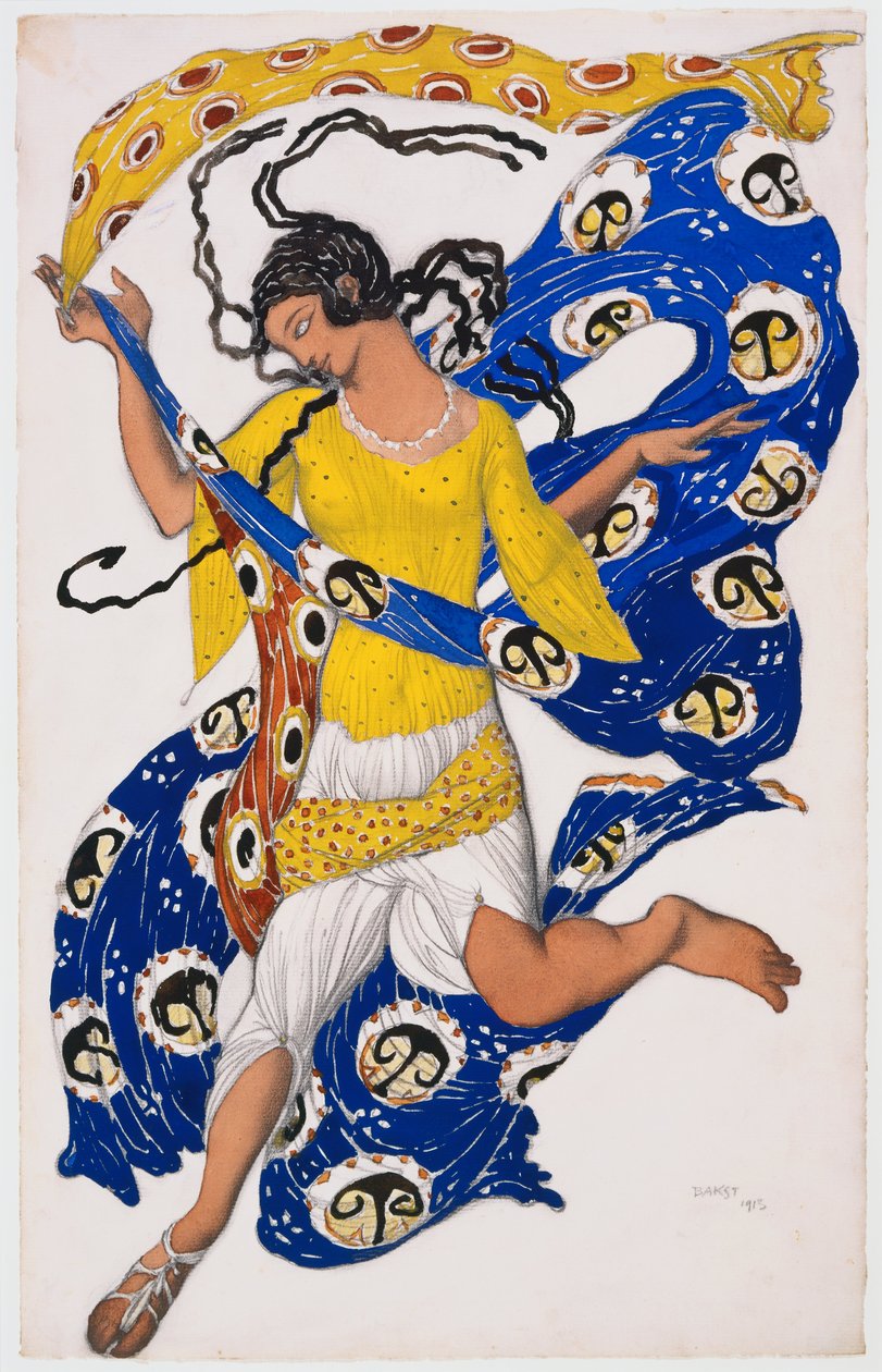 Der Schmetterling (Kostümentwurf für Anna Pavlova) von Leon Bakst