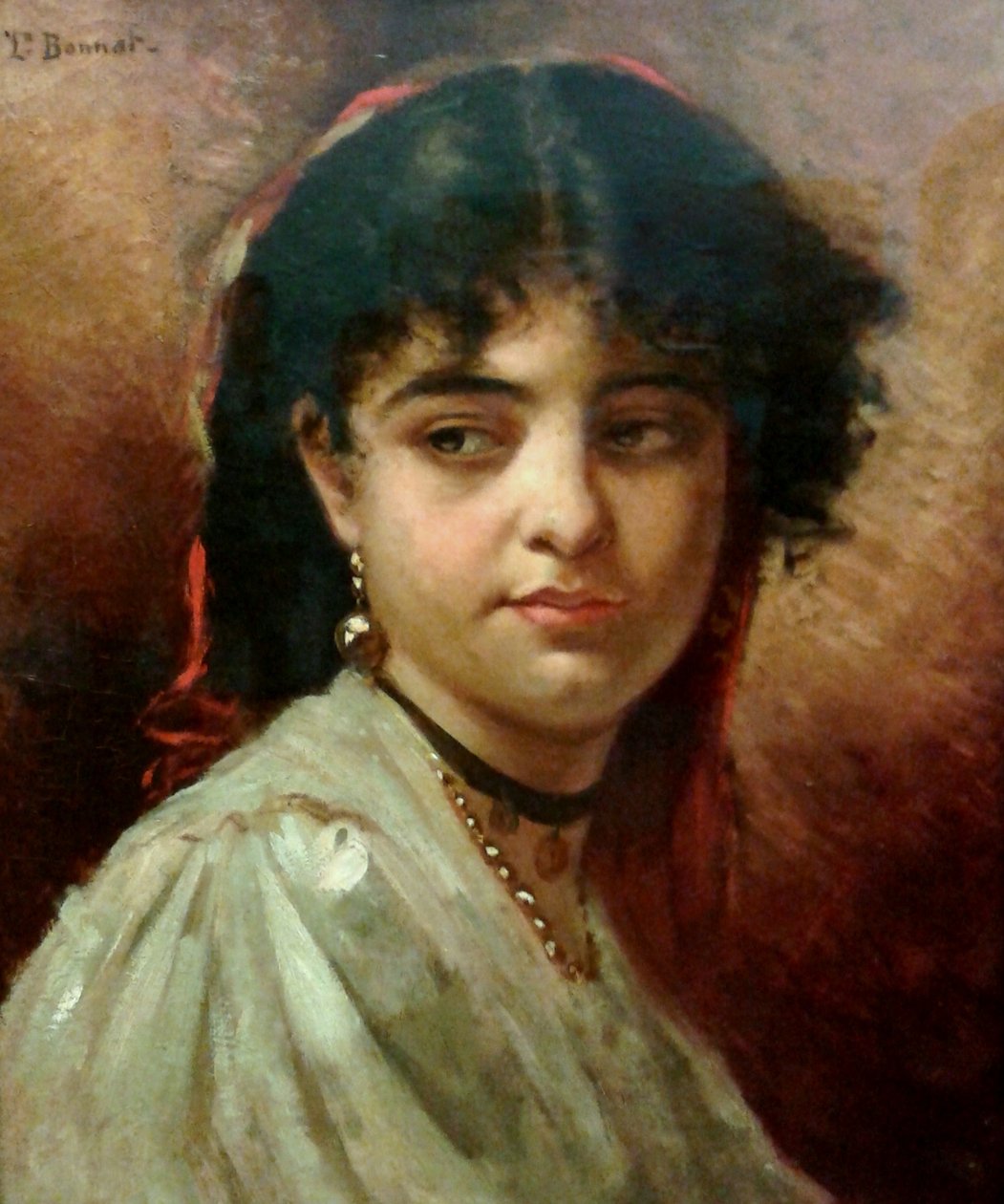 Kopf einer Frau von Leon Joseph Florentin Bonnat