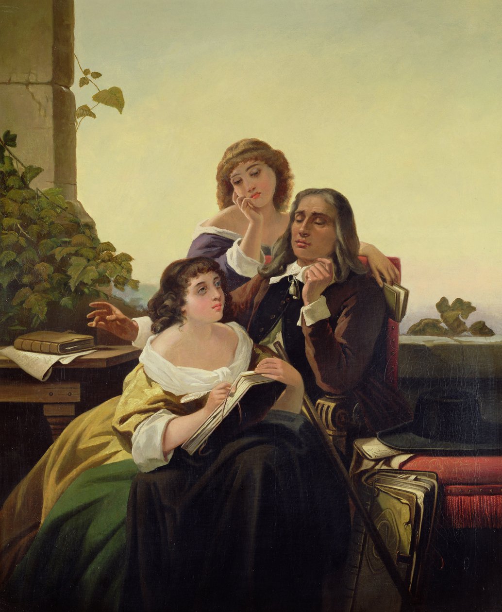 John Milton dichtet von Leon Bortarel