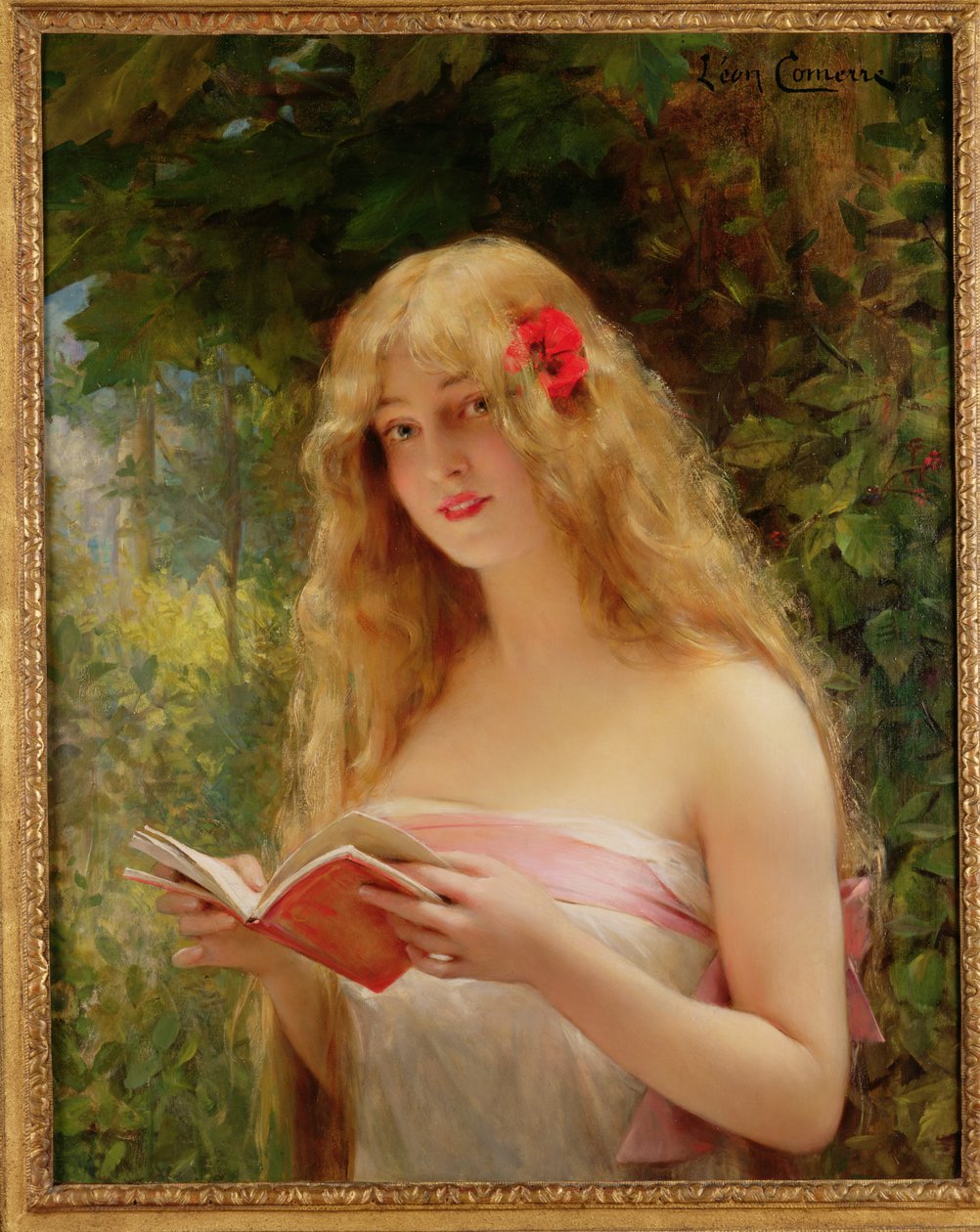 La Belle Liseuse (Die schöne Leserin) von Leon Francois Comerre