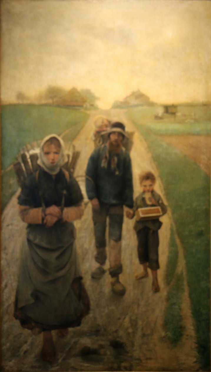 Die Kreideverkäufer - Am Morgen von Léon Frédéric