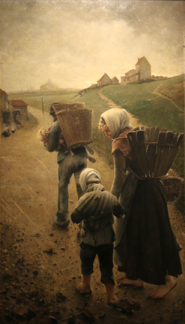 Die Kreideverkäufer - Am Abend von Léon Frédéric