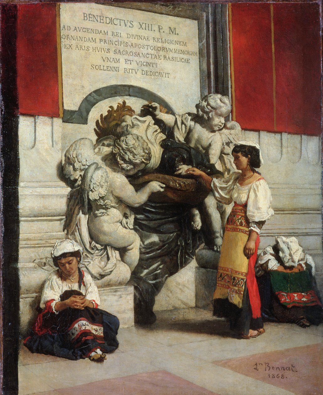 Brunnen bei der Kathedrale St. Peter in Rom, 1868 von Leon Joseph Florentin Bonnat