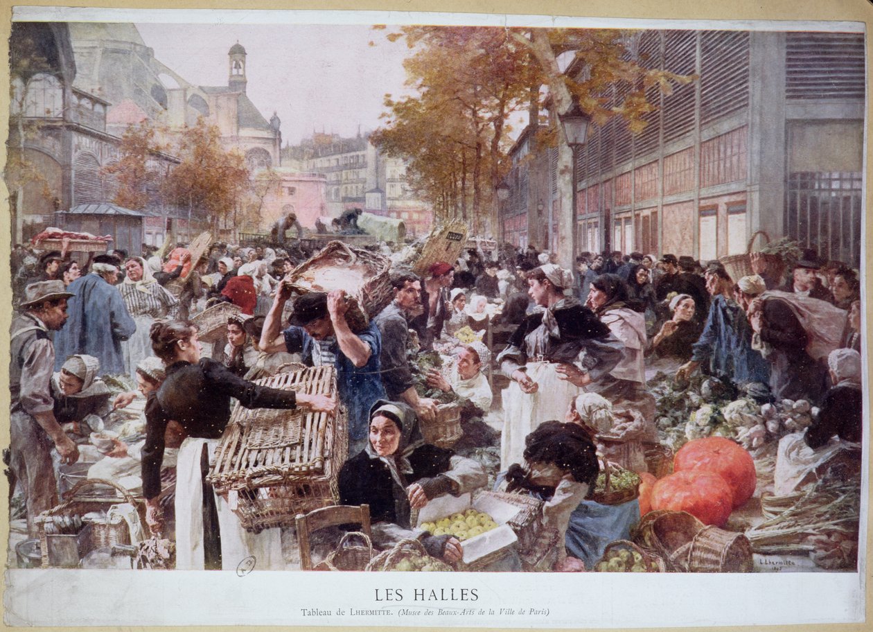 Les Halles, 1893 von Leon Augustin Lhermitte