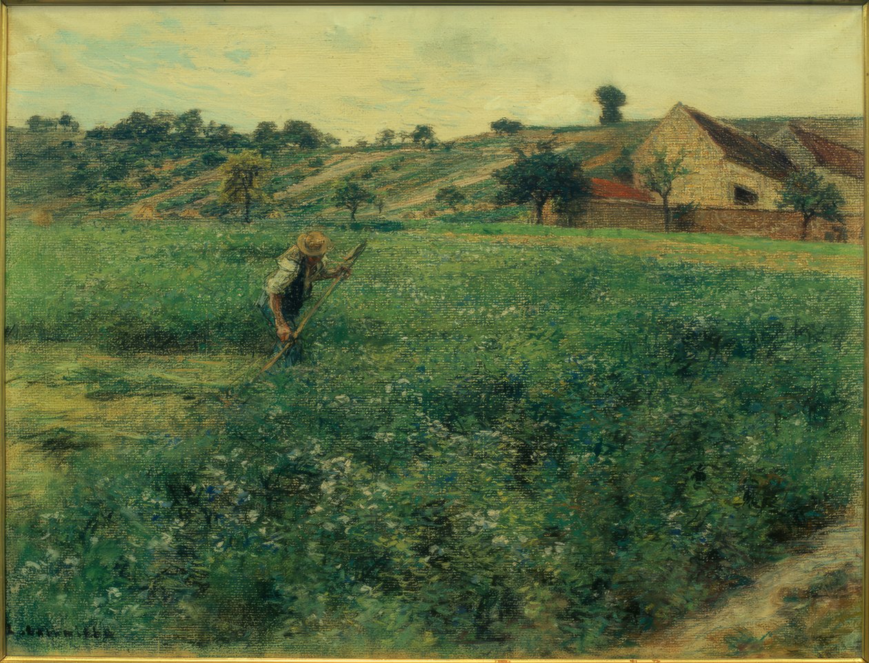 Mäher im Luzernen-Feld von Leon Augustin Lhermitte
