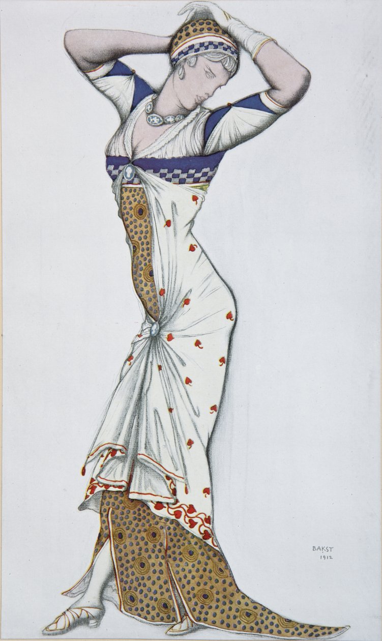 Entwurf eines modernen Kleides, 1910er Jahre von Leon Bakst