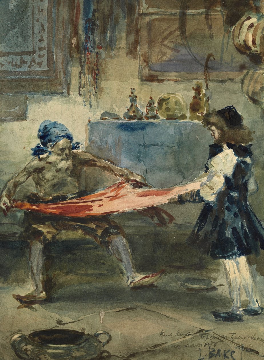 Orientalische Szene von Leon Bakst