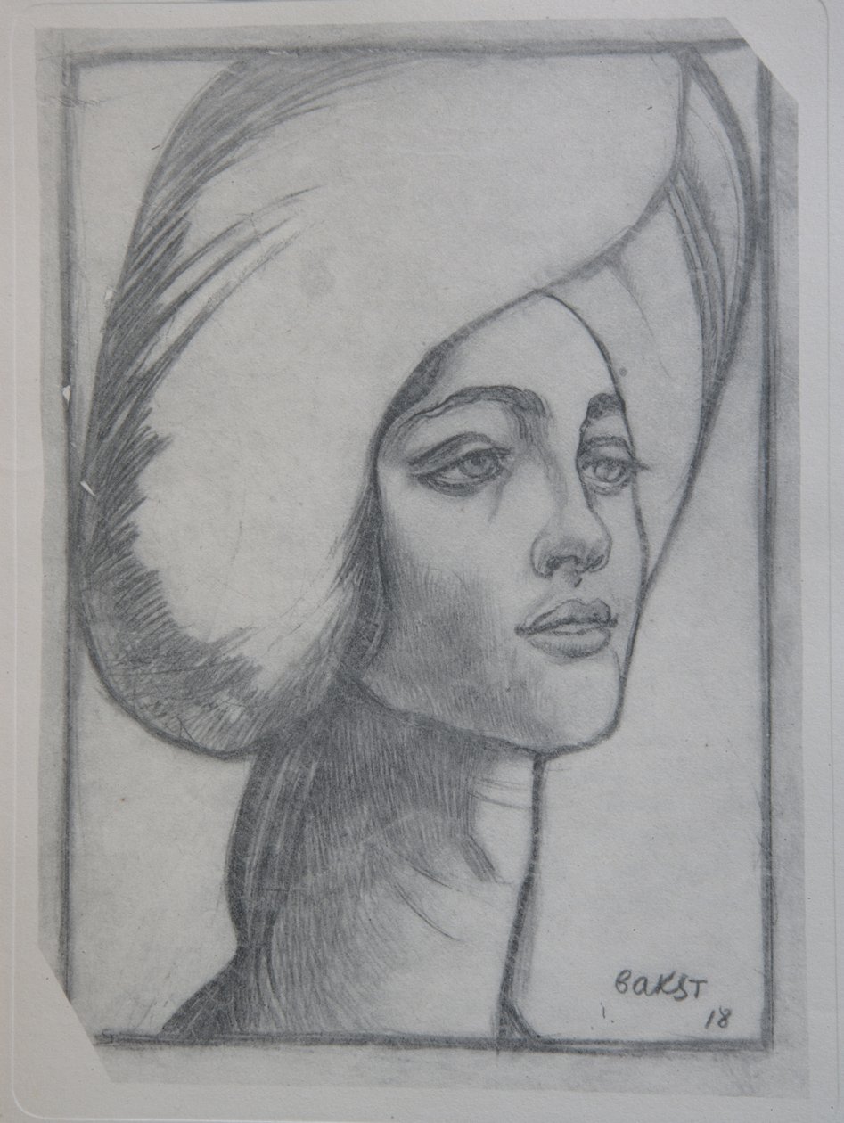 Porträt von Madame T., 1918 von Leon Bakst
