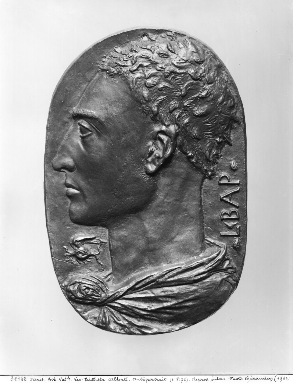 Medaille Selbstporträt von Leon Battista Alberti