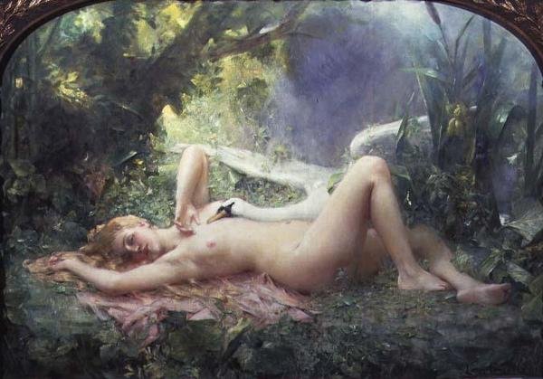 Der Triumph des Schwans von Leon Francois Comerre