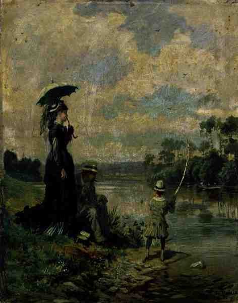 Die Angelgesellschaft von Leon Joseph Voirin