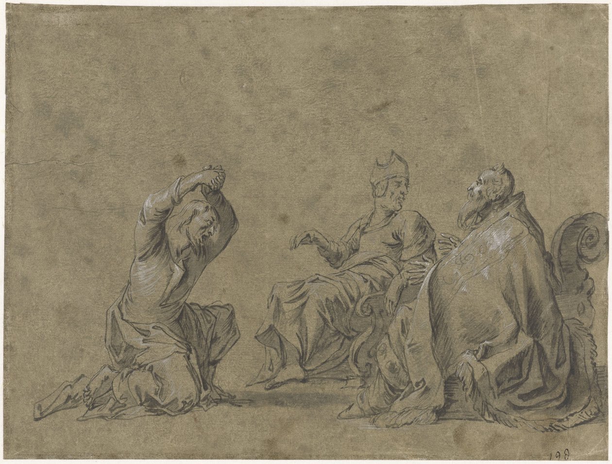 Judas bringt die Silberlinge zurück von Leonaert Bramer