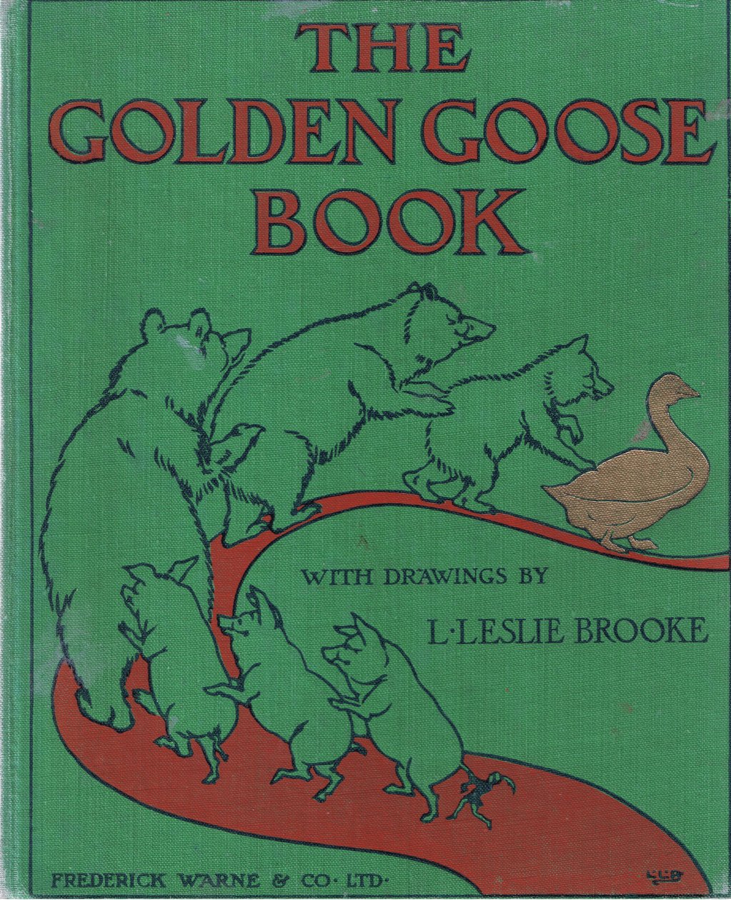 Titelseite: Das Goldene Gänsebuch von Leonard Leslie Brooke