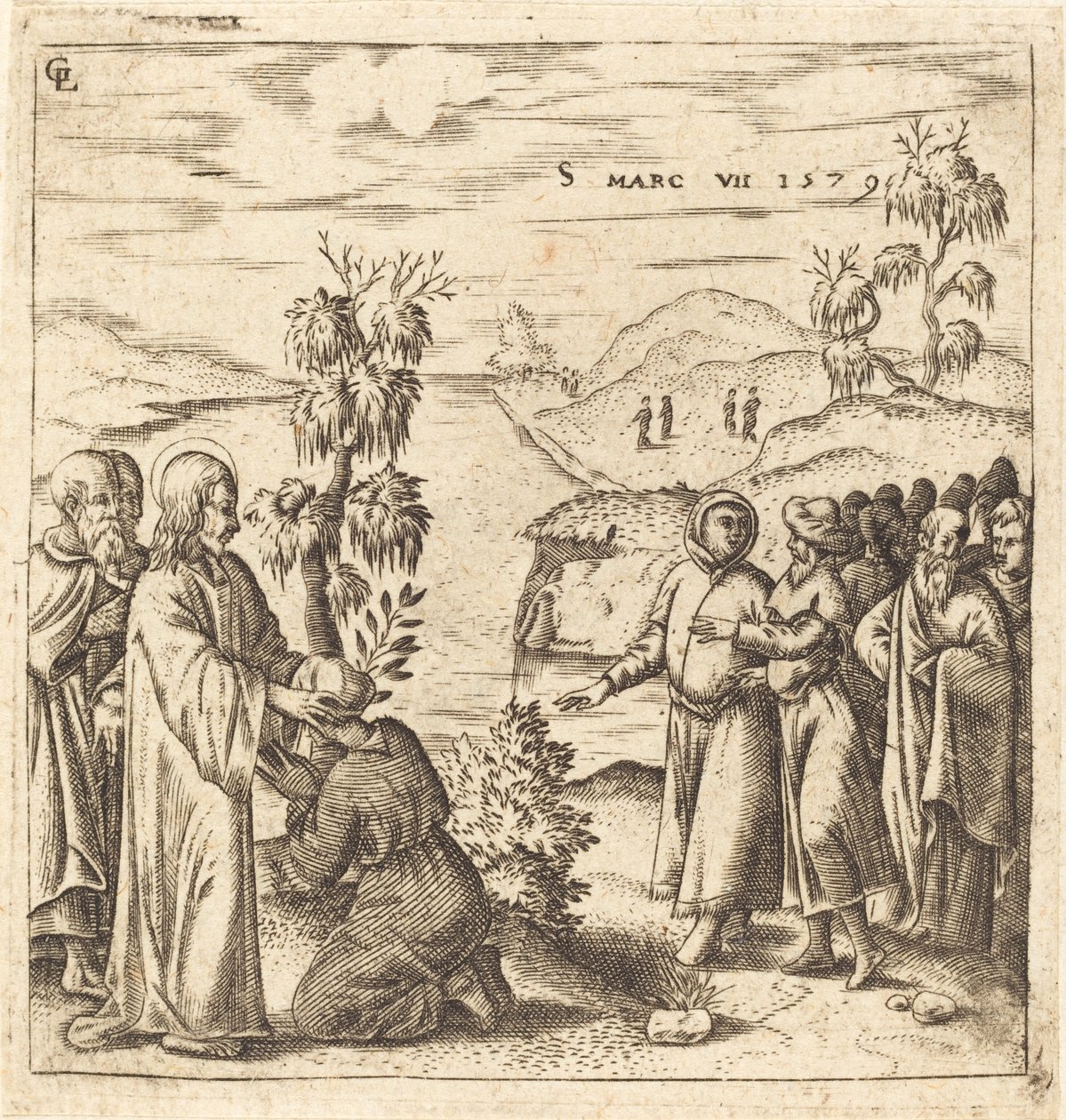 Christus heilt einen Tauben von Leonard Gaultier